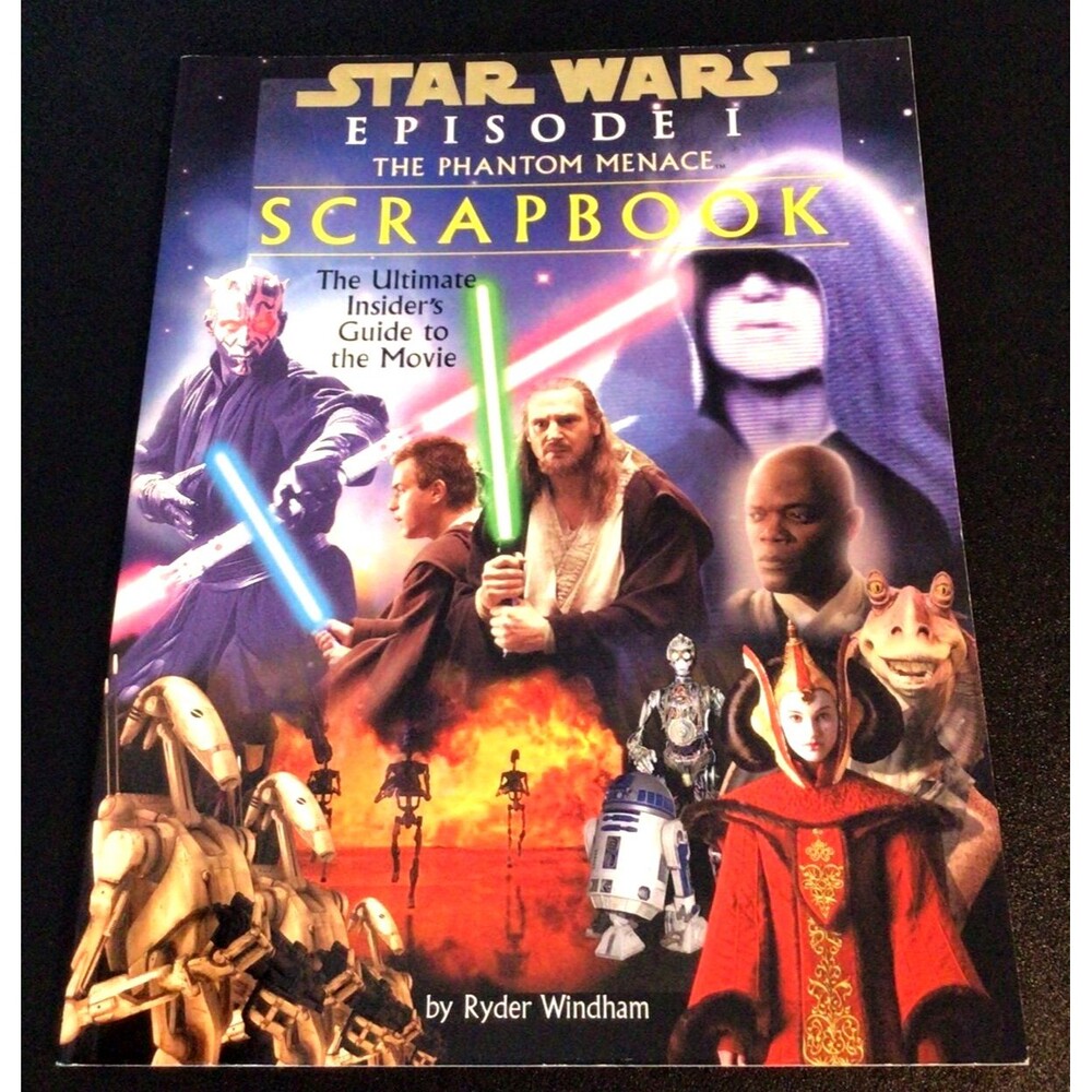 STAR WARS EPISODE I PHANTOM MENACE SCRAPBOOK Vintage Collectible Book 1999